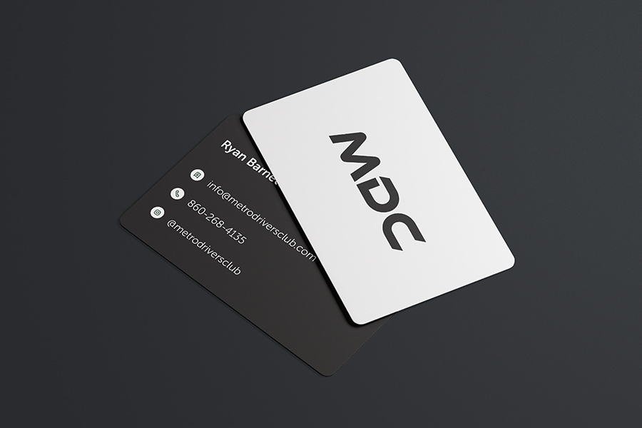 Metro Driver's Club business card design